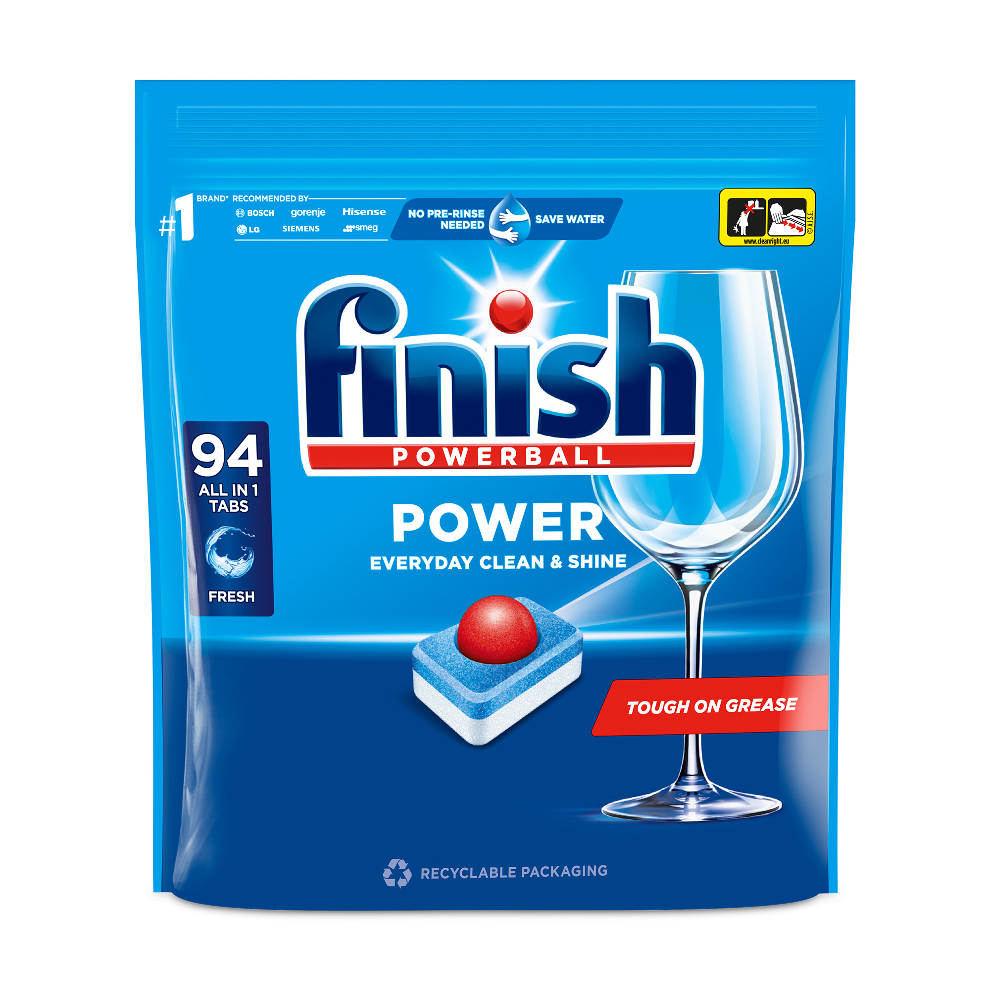 Таблетки для посудомийних машин Finish All in 1, 94 шт