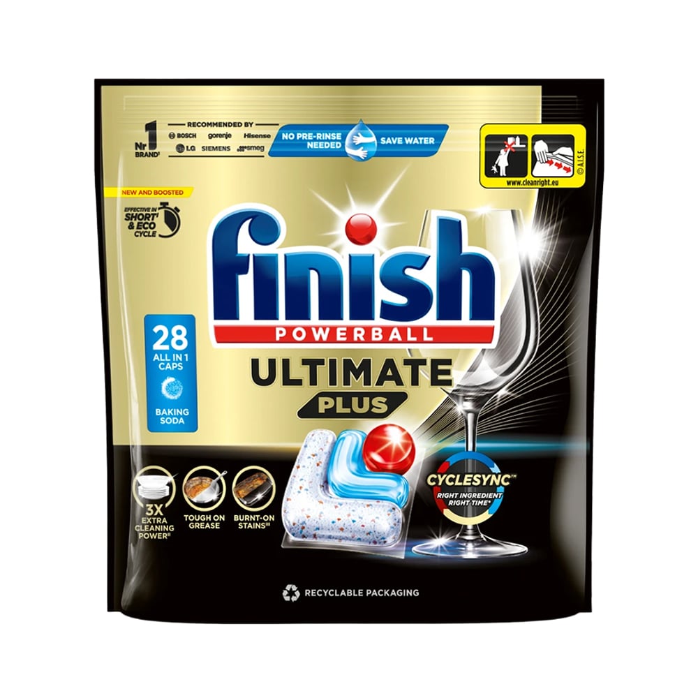 Таблетки для посудомийних машин Finish Ultimate Plus All in 1, 28 шт